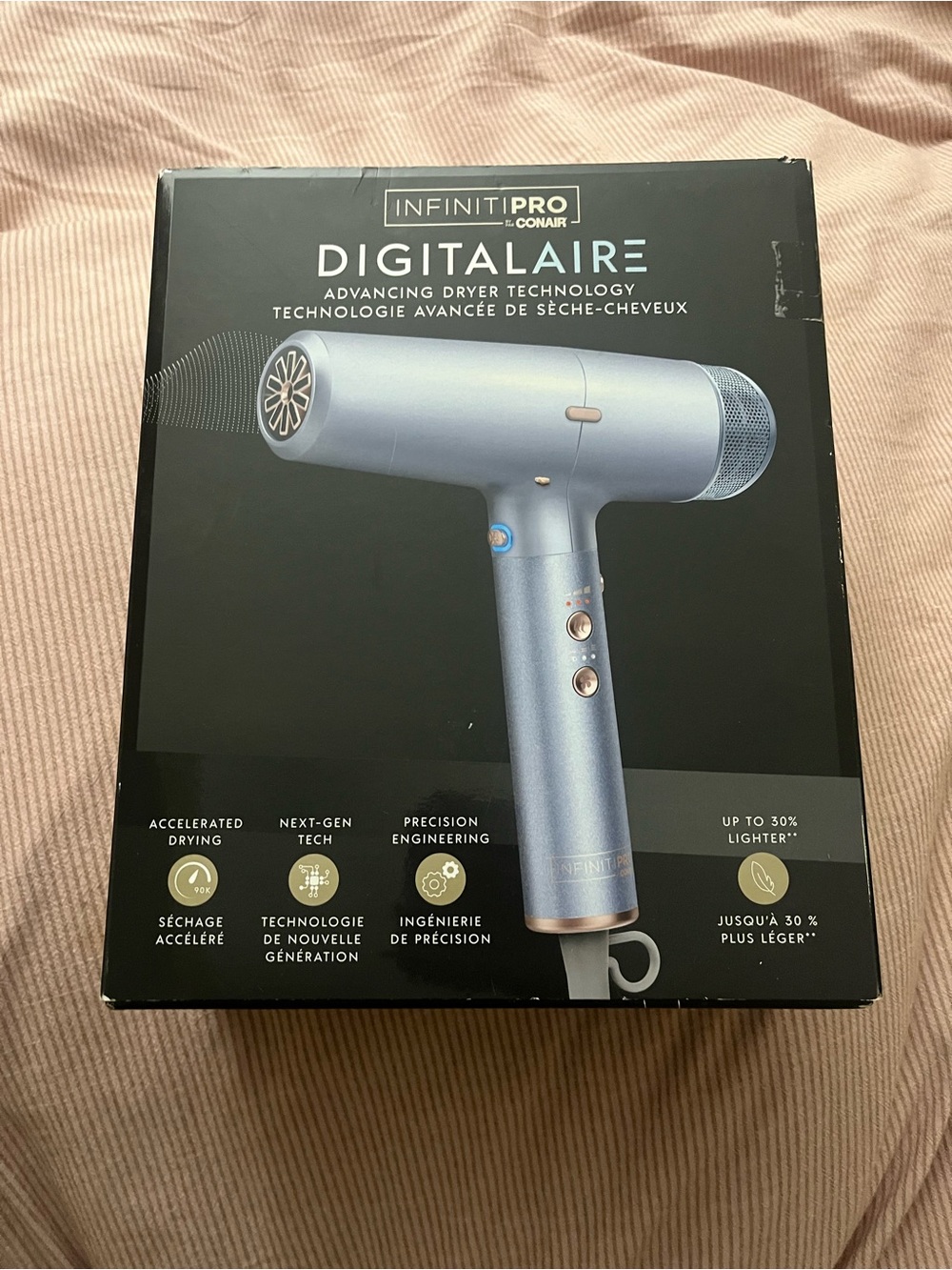 InfinitiPRO by Conair Digitalaire Hair Dryer - Blue